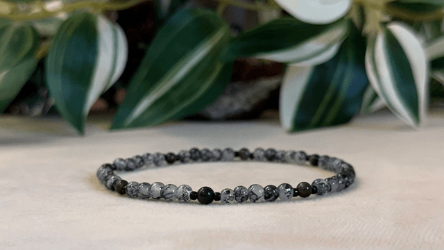 Bracelet | Obsidienne Argentée - Sobre 1