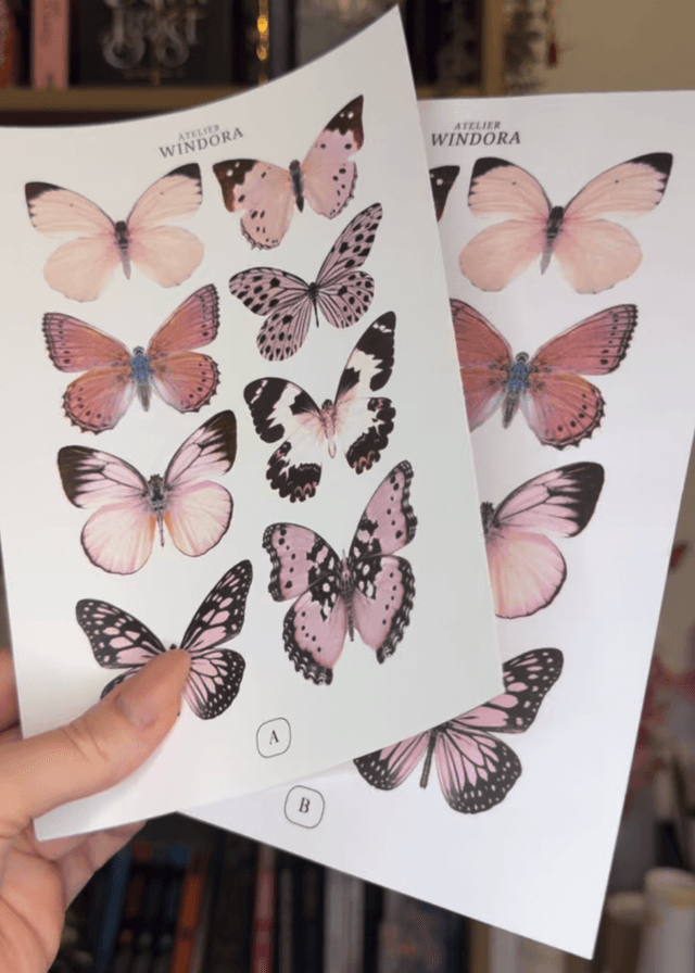 KIT DIY Papillons Rose | Découpe Minutieuse