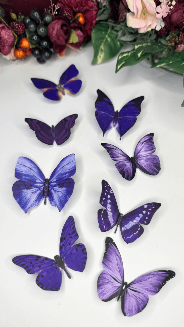 KIT DIY Papillons Violet | Découpe Minutieuse