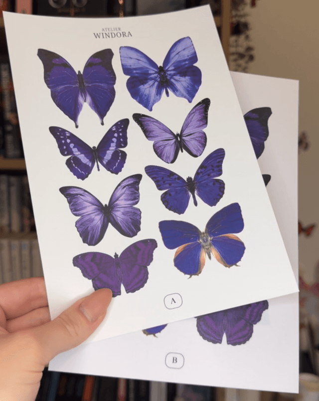 KIT DIY Papillons Violet | Découpe Minutieuse