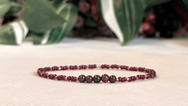 Bracelet | Grenat - Éléments 1