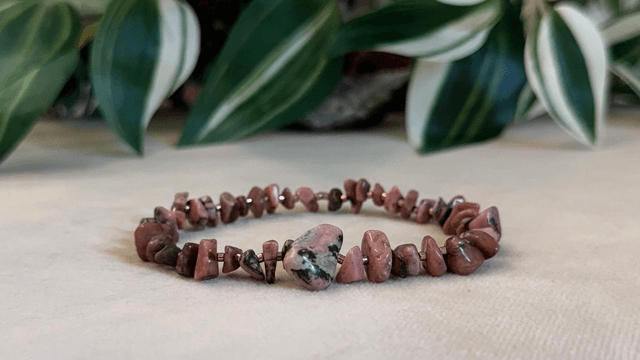Bracelet | Rhodonite - Reliefs 2