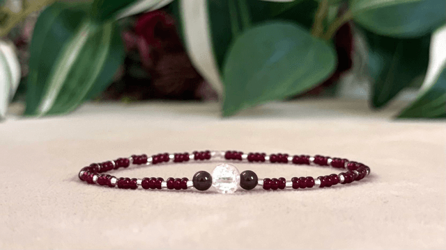 Bracelet | Grenat - Trio 1