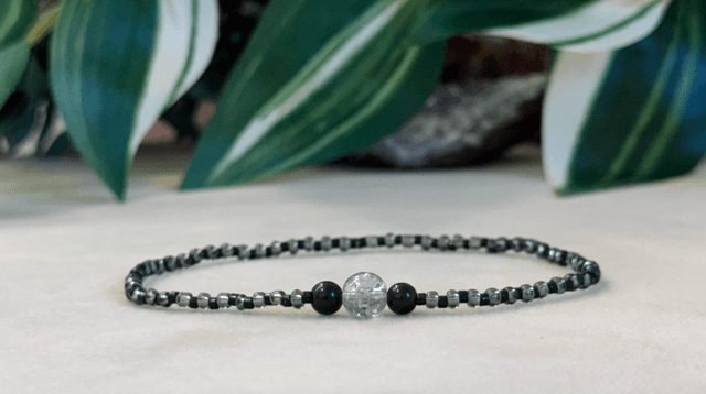 Bracelet | Obsidienne Argentée - Trio 1